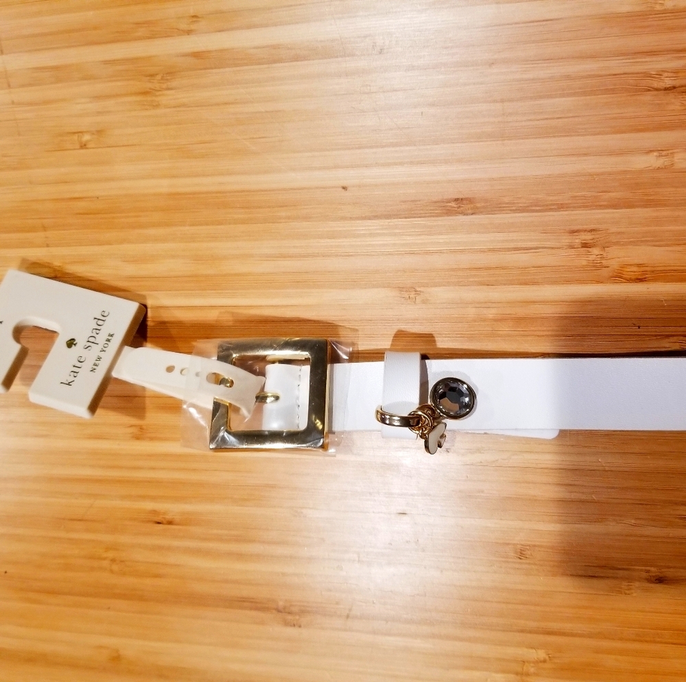 Large Kate Spade White Belt